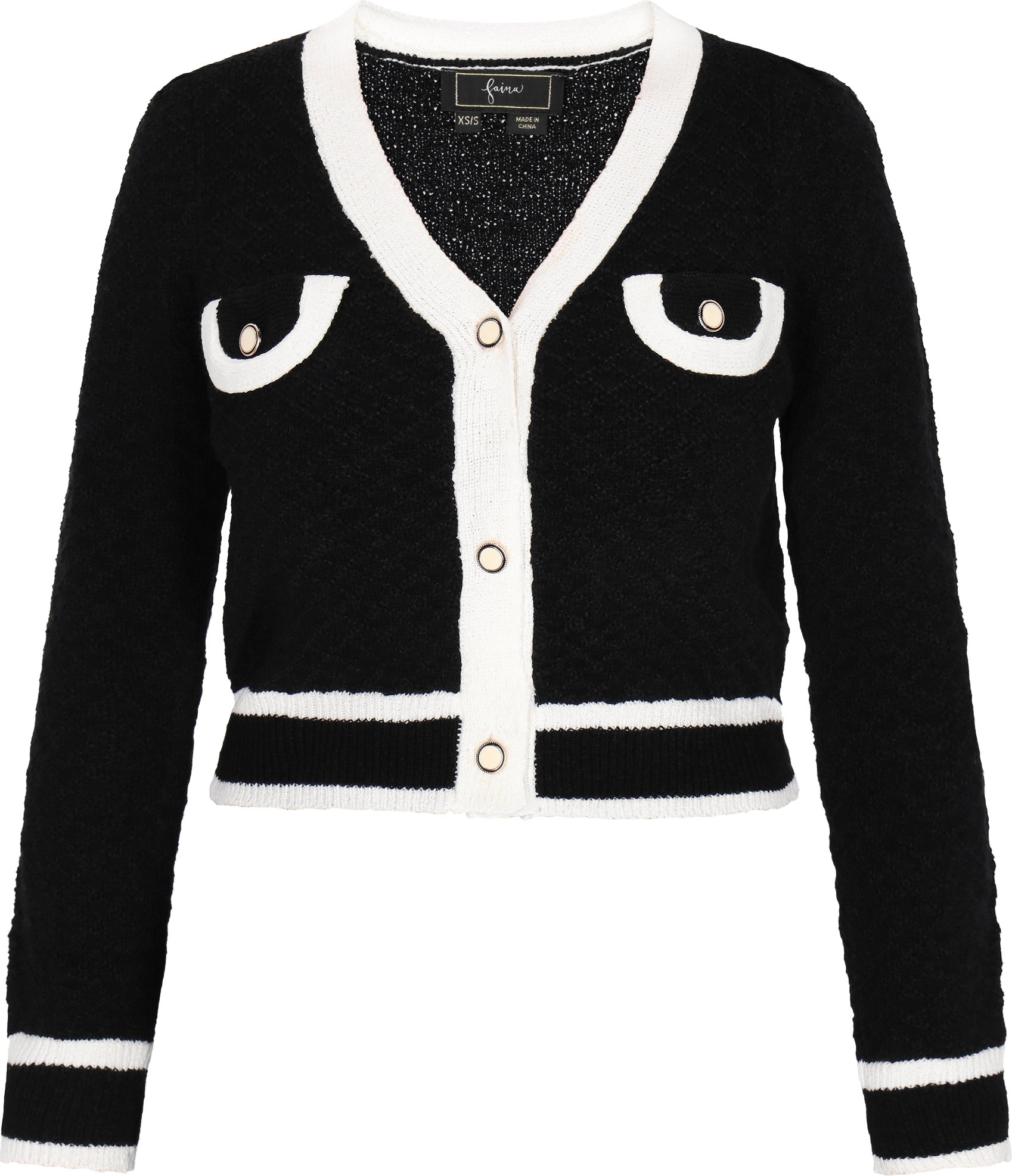 Faina Strickjacke Frauen Schwarz