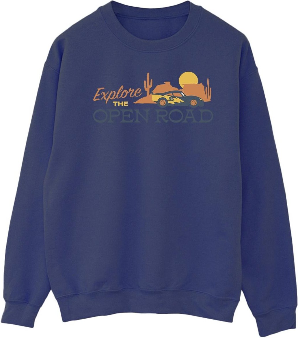 Disney - "Cars Explore The Open Road" Sweatshirt für Herren (Marineblau)