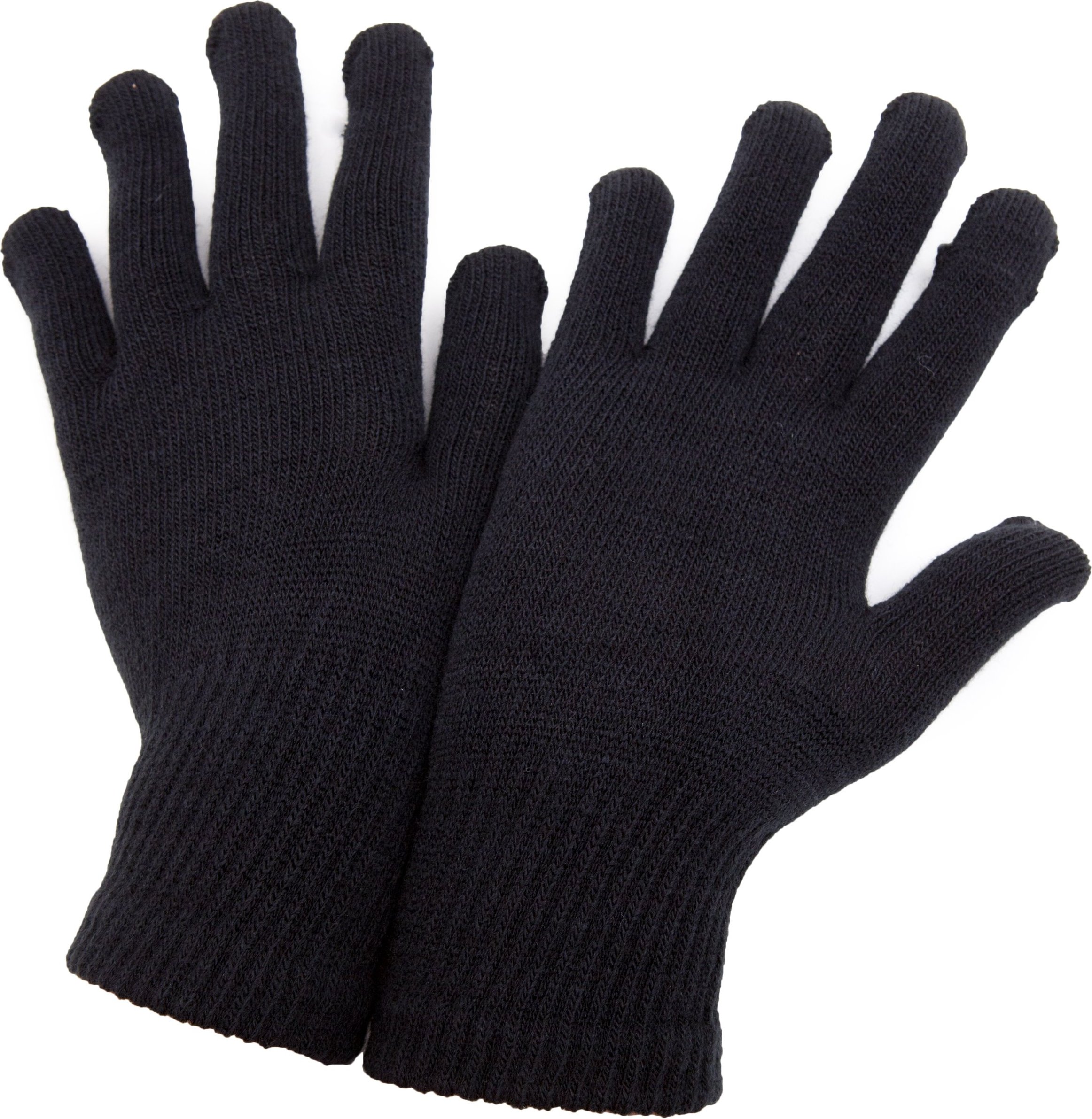 FLOSO Unisex Magic Gloves Handschuhe für Erwachsene (Schwarz)