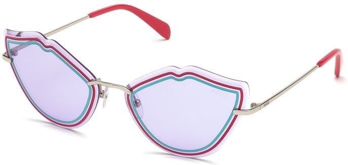 Lippen-Sonnenbrille im Katzenaugen-Design