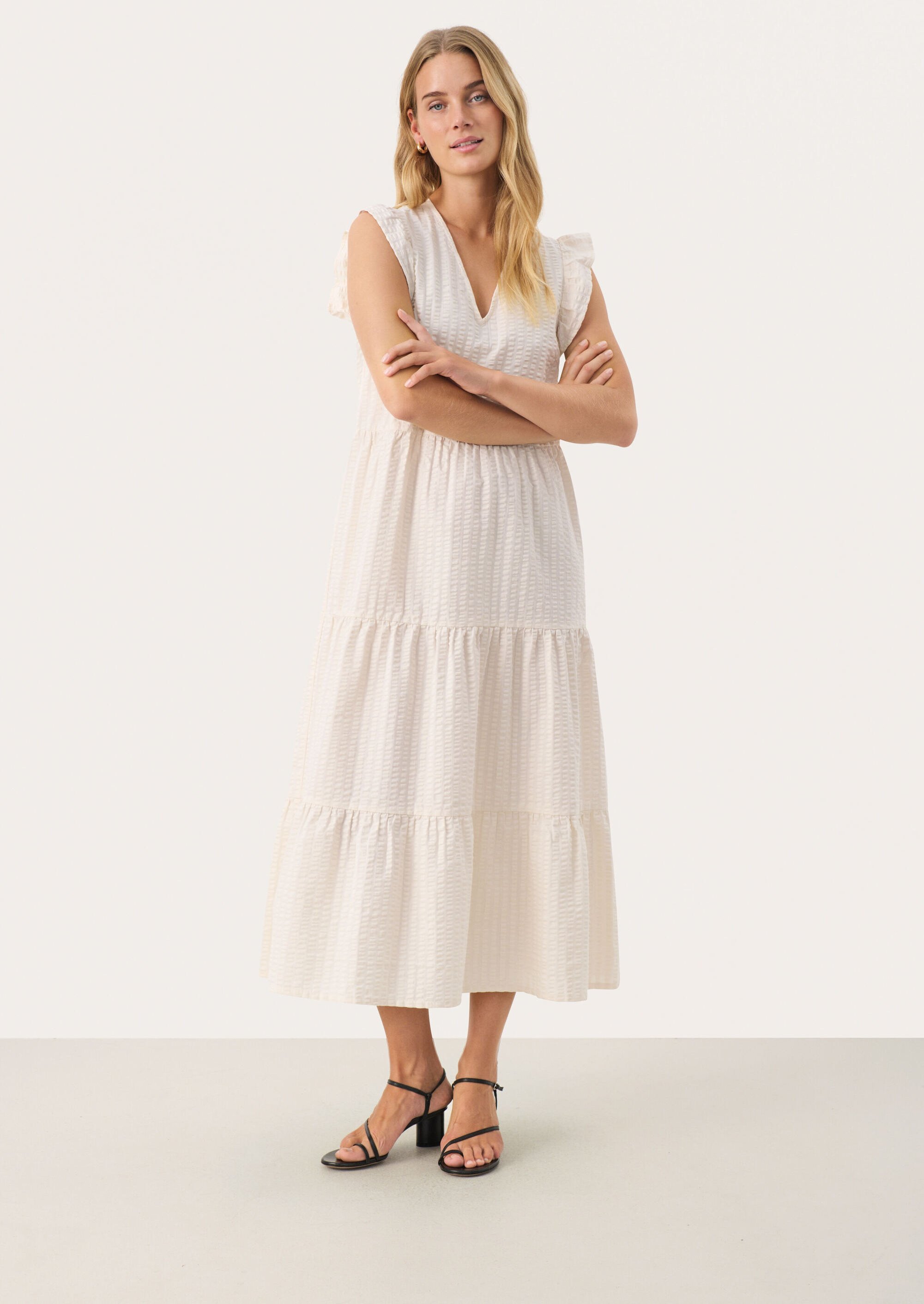 Kleid A-shape Eggnog white