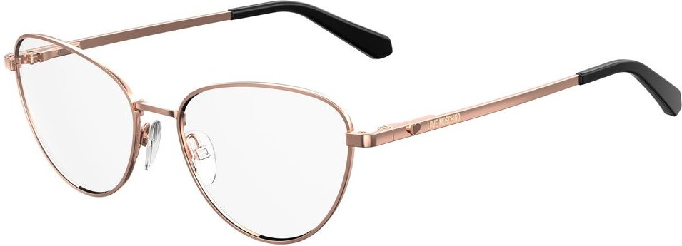 Katzenaugenbrille Rosegold Metallrahmen