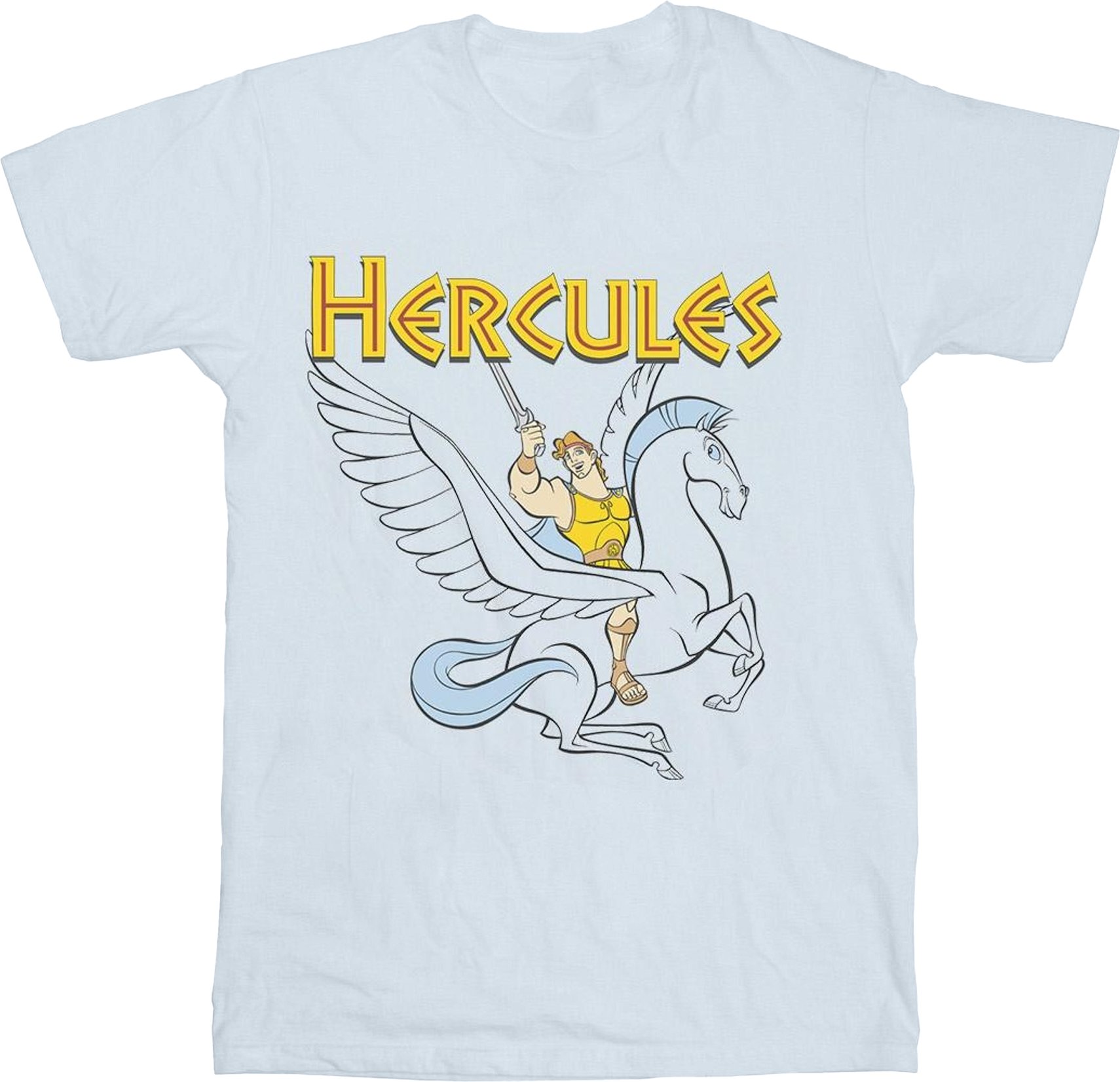 Disney - "Hercules With Pegasus" T-Shirt für Mädchen (Weiß)