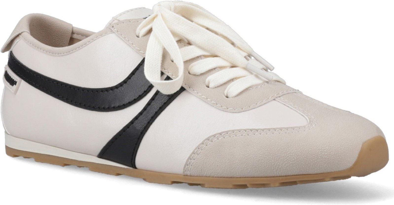 Rocket Dog Destin PU Kombi Polyurethan Damen Sneakers Off White/Schwarz