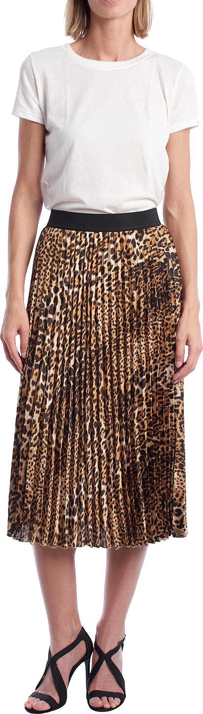 WJCD0302F Damen Plissee-Midirock