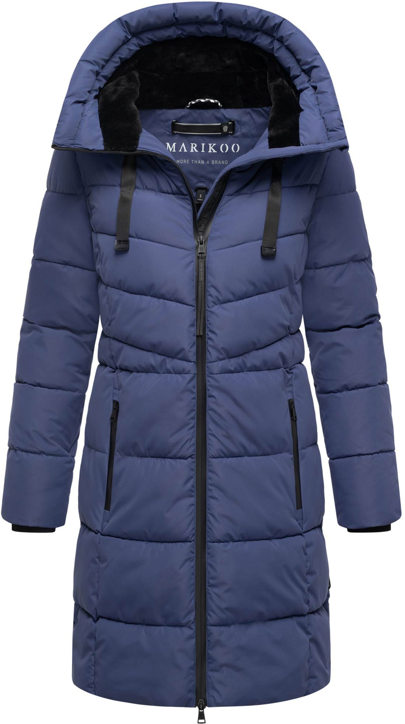 Marikoo Damen Winterjacke Natsukoo – warm, mit Teddyfell & Kapuze