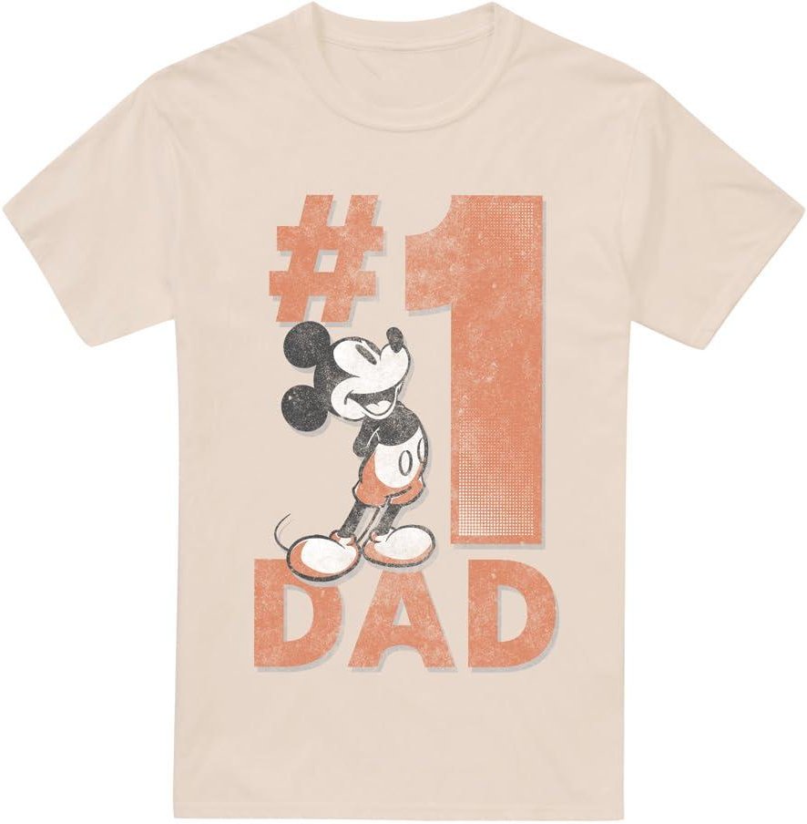 Disney - "Number 1 Dad" T-Shirt für Herren (Natürlich)