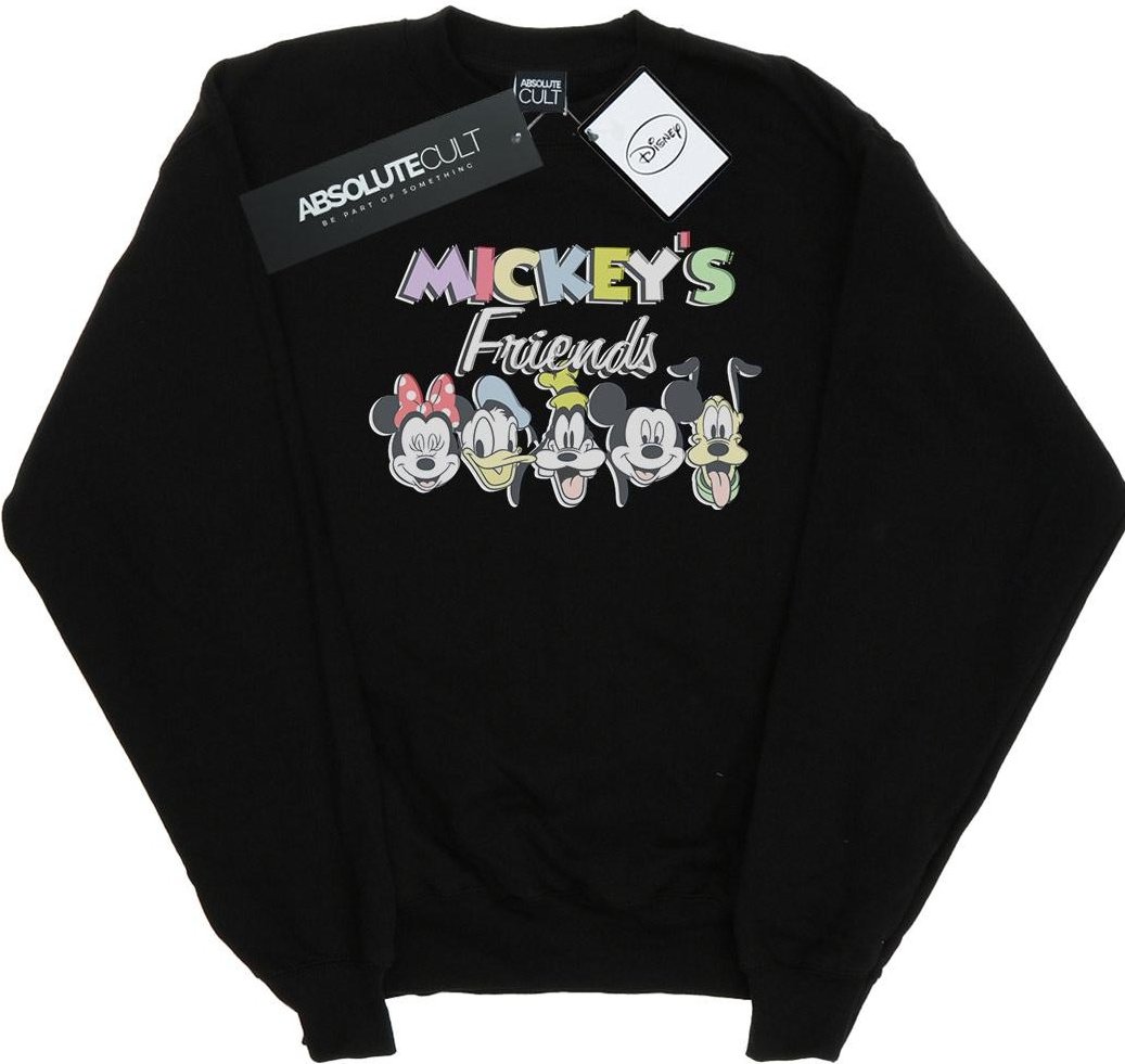 Disney - "Mickey Mouse Friends Faded Nostalgia" Sweatshirt für Herren (Schwarz)