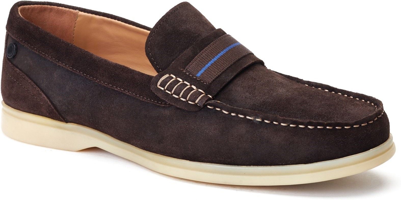 Base London Drum Herrenschuhe aus gebranntem braunem Leder