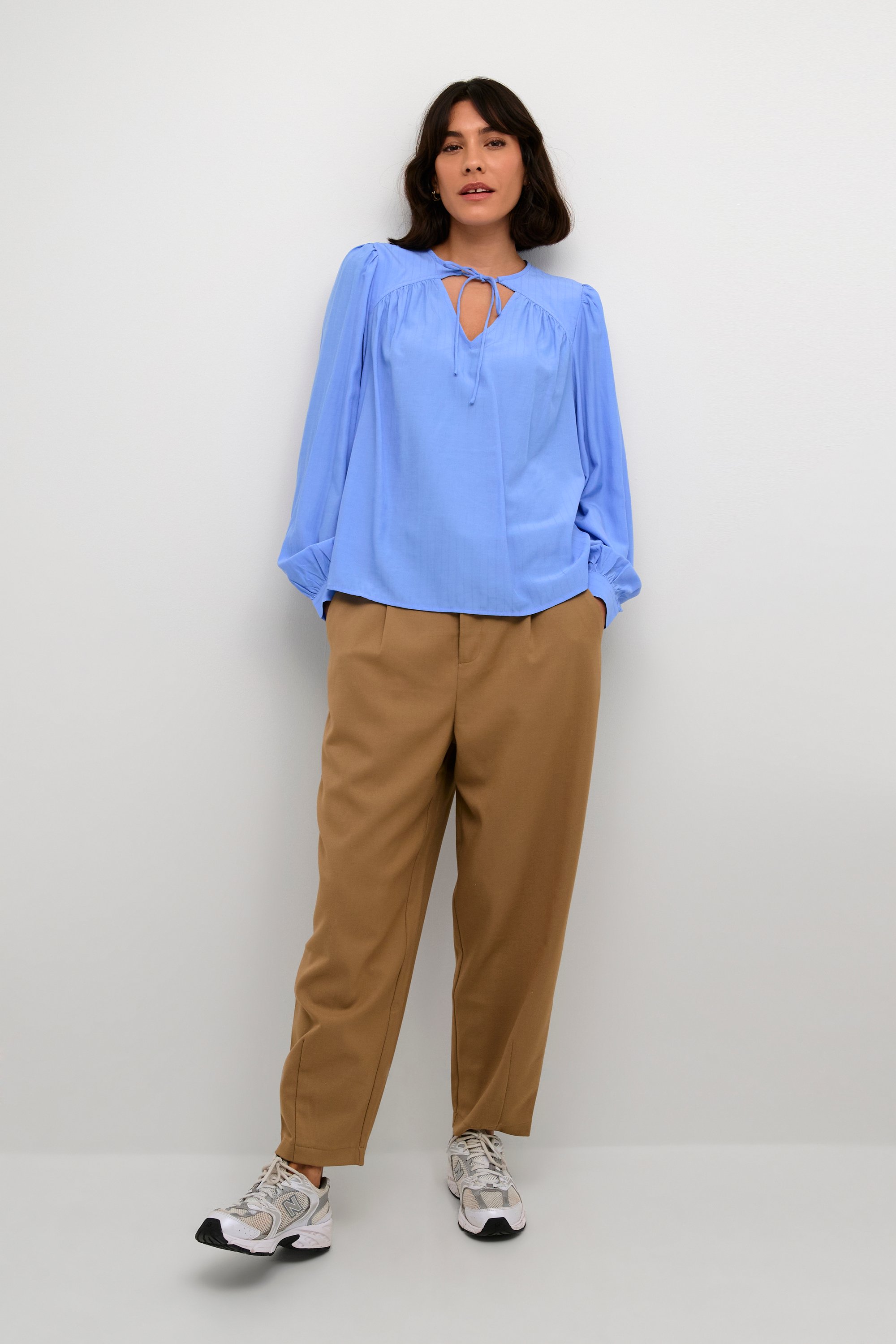 Thumbnail - Langarm-Bluse Regular fit Vista Blue