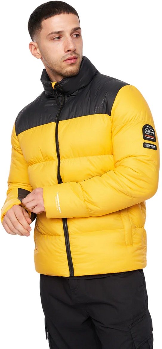 Crosshatch - "Demerley" Jacke für Herren (Gelb/Schwarz)