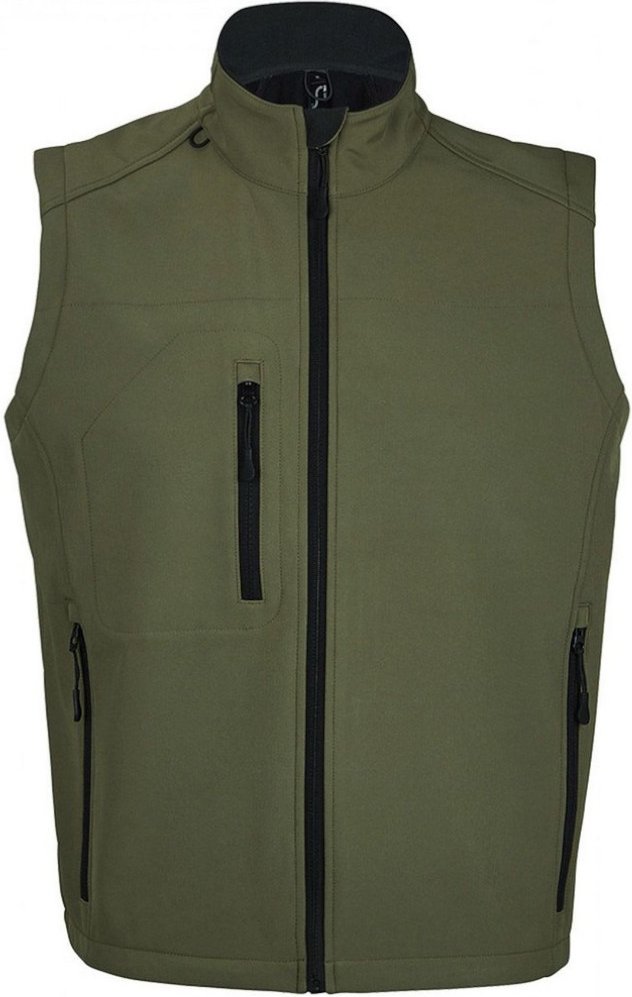 SOLS Herren Rallye Soft Shell Bodywarmer Jacke (Dunkelgrün)