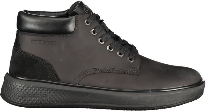 Lumberjack Schwarze Leder Herren Sneaker