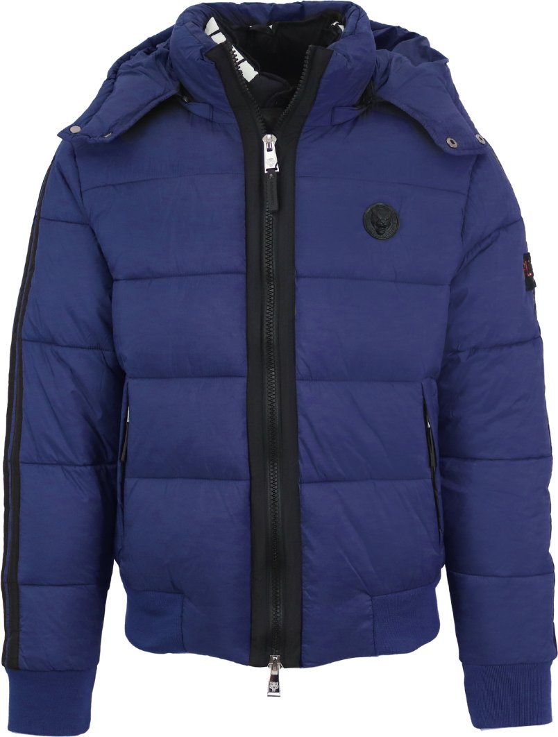 Plein Sport gepolsterte Jacke mit verschweißten Ärmeln in Marineblau