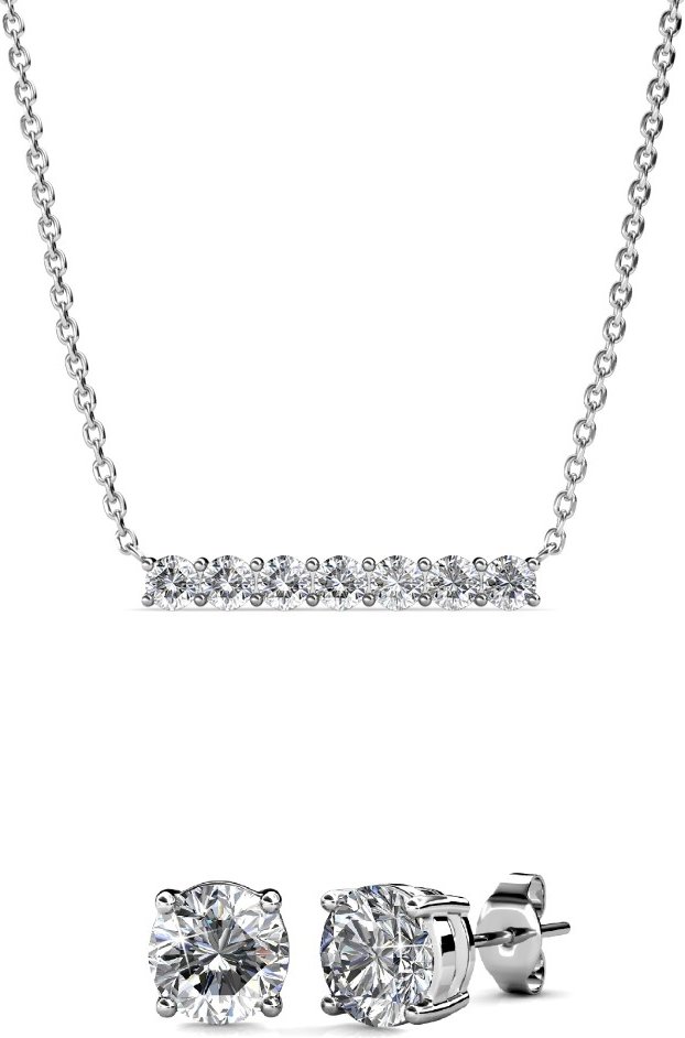 Mary Myriad Geburtsstein-Sets - Silber und Kristall