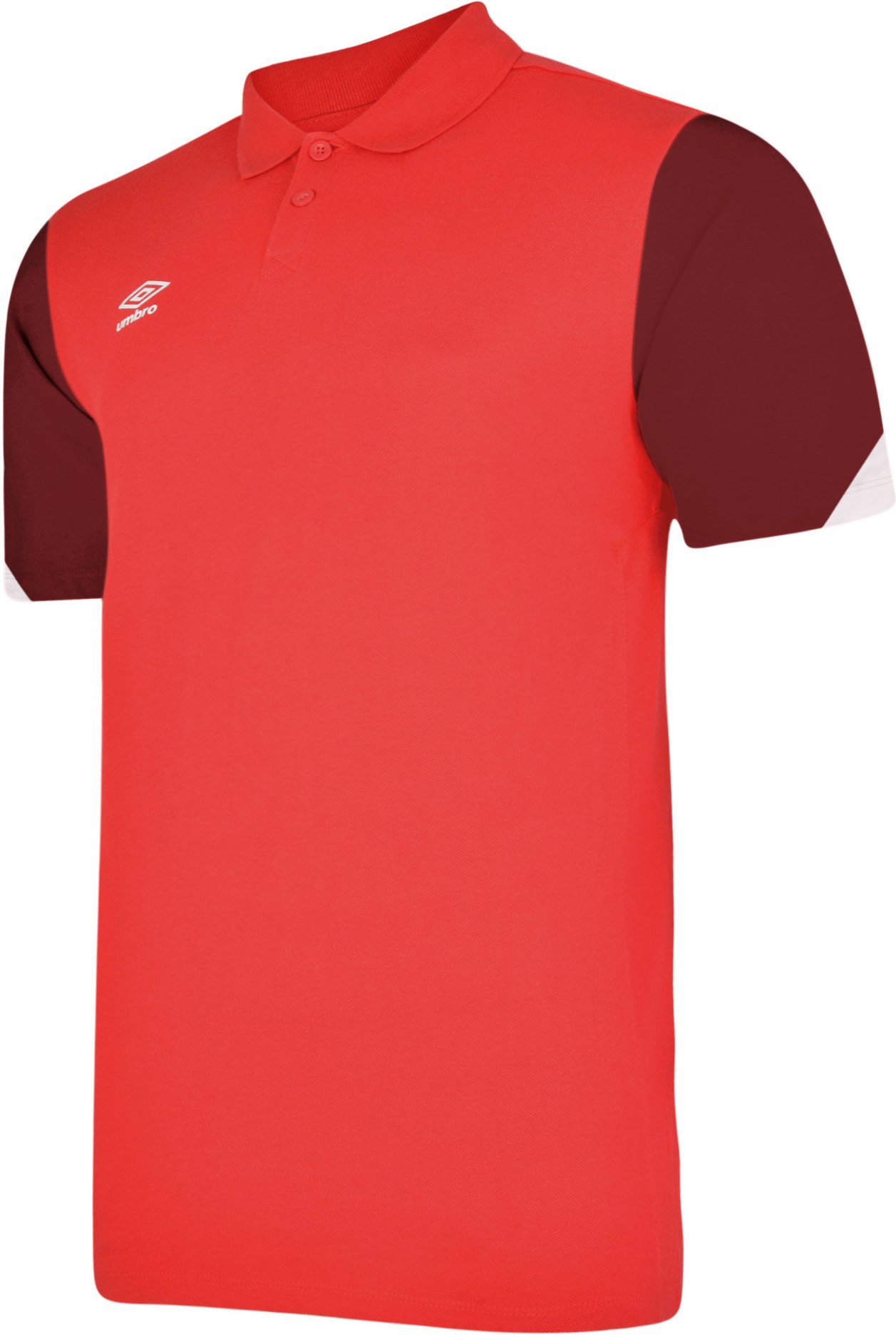 Umbro - "Total" Poloshirt für Herren - Training (Zinnoberrot/Rad Rot /Schwarz)