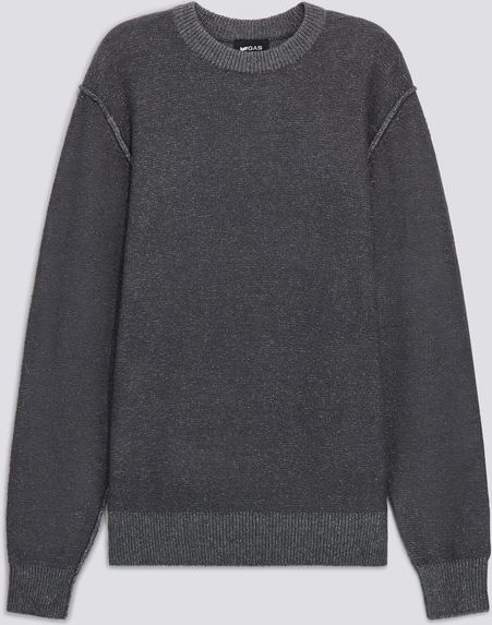 Zweifarbiger Herren-Pullover in normaler Passform AMARI ROUND NECK