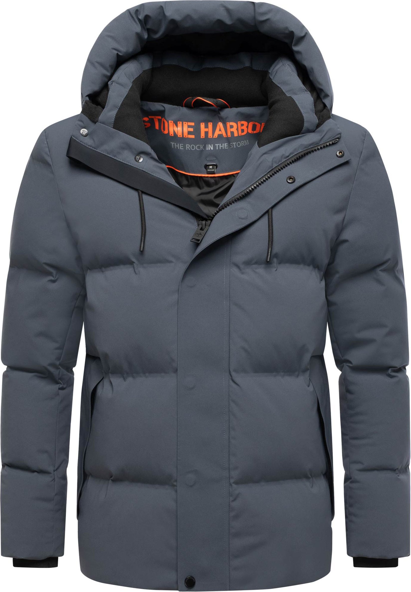 Stone Harbour Herren Winterjacke Taviaan mit Fleecekapuze & winddichtem Design