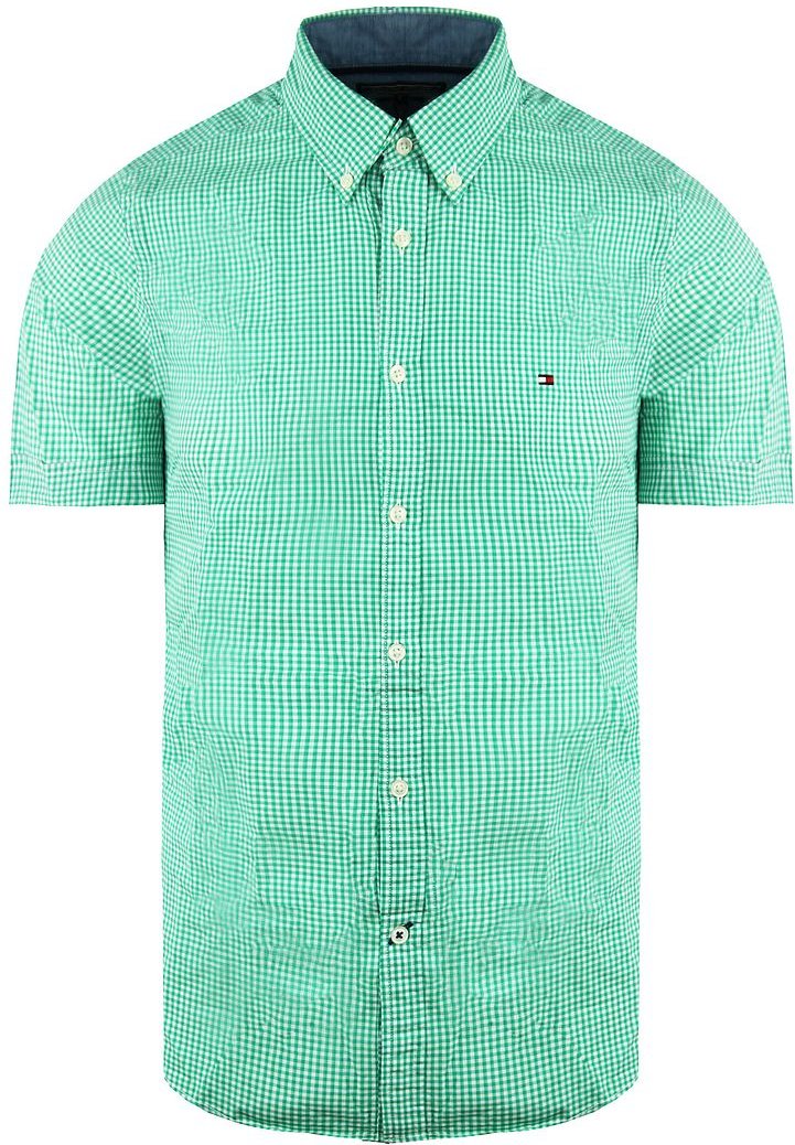 Tommy Hilfiger Berny Mens Green/White Shirt