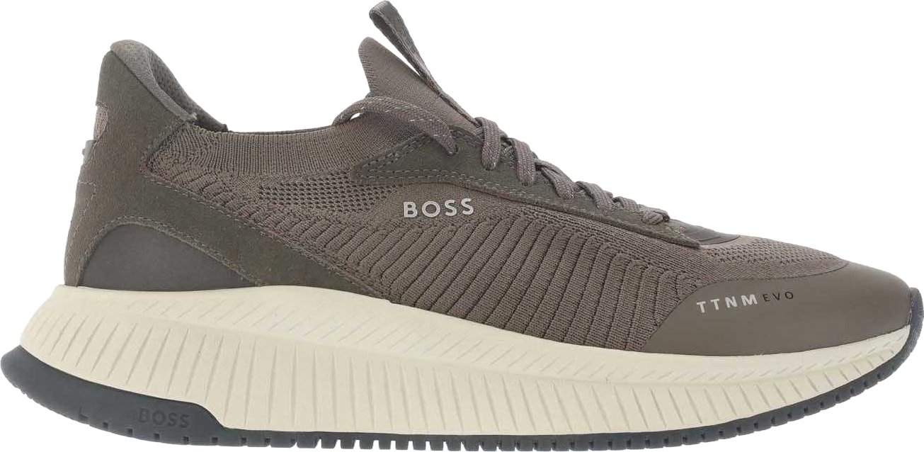Boss - Herren Sneaker "TTNM EVO", Leder (Grün)