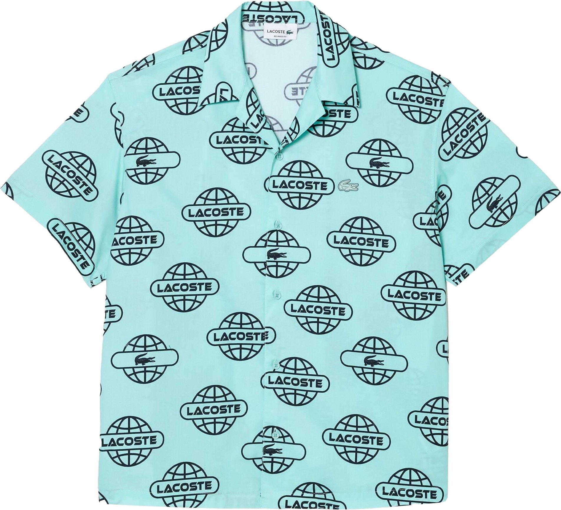 Lacoste - Hemd für Herren, Baumwolltwill (Minzgrün)