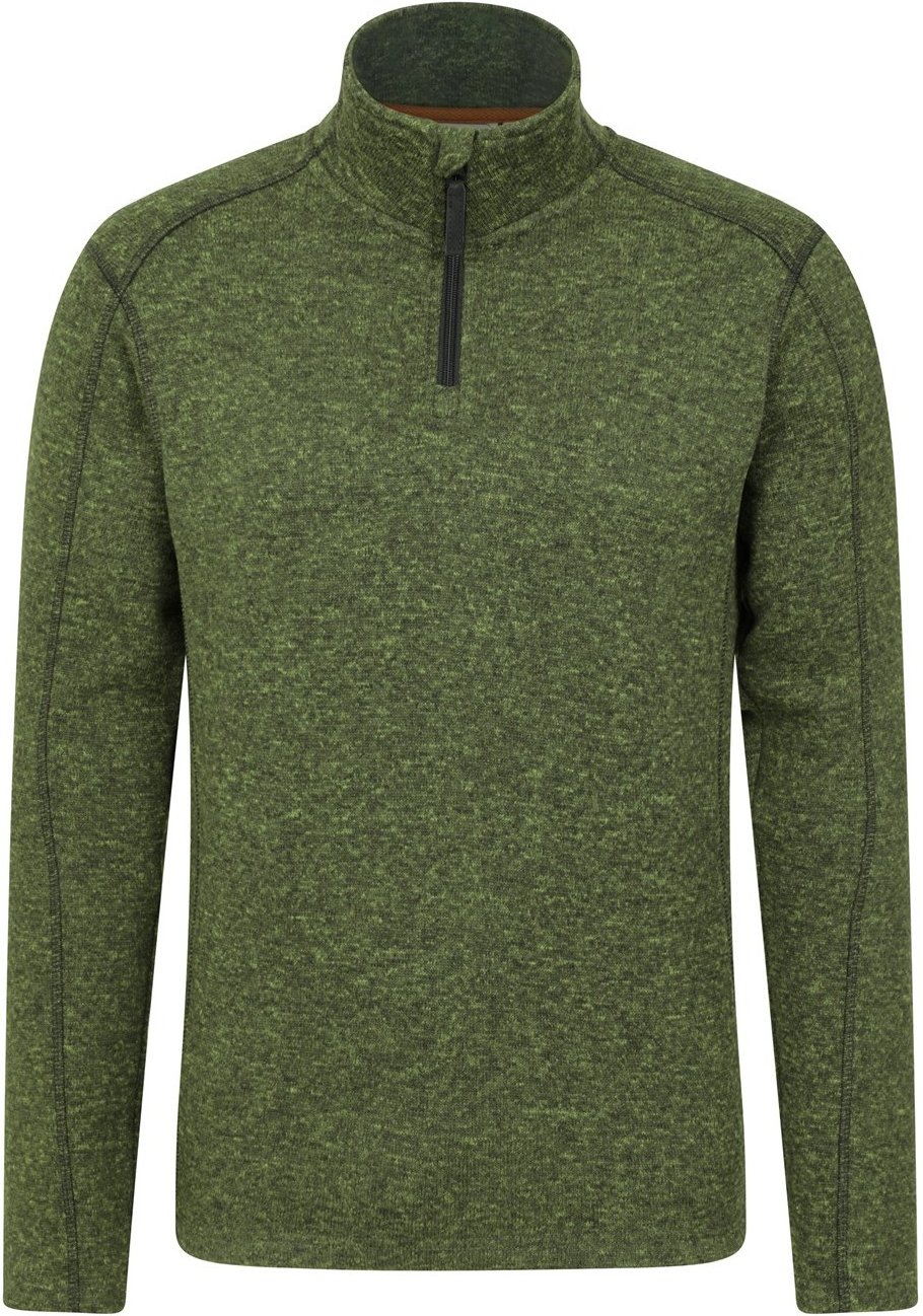 Mountain Warehouse - "Idris II" Fleece-Oberteil mit halbem Reißverschluss für Herren (Dunkel-Khaki)