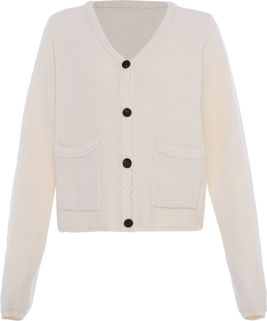 Faina Pullover Damen Wollweiß