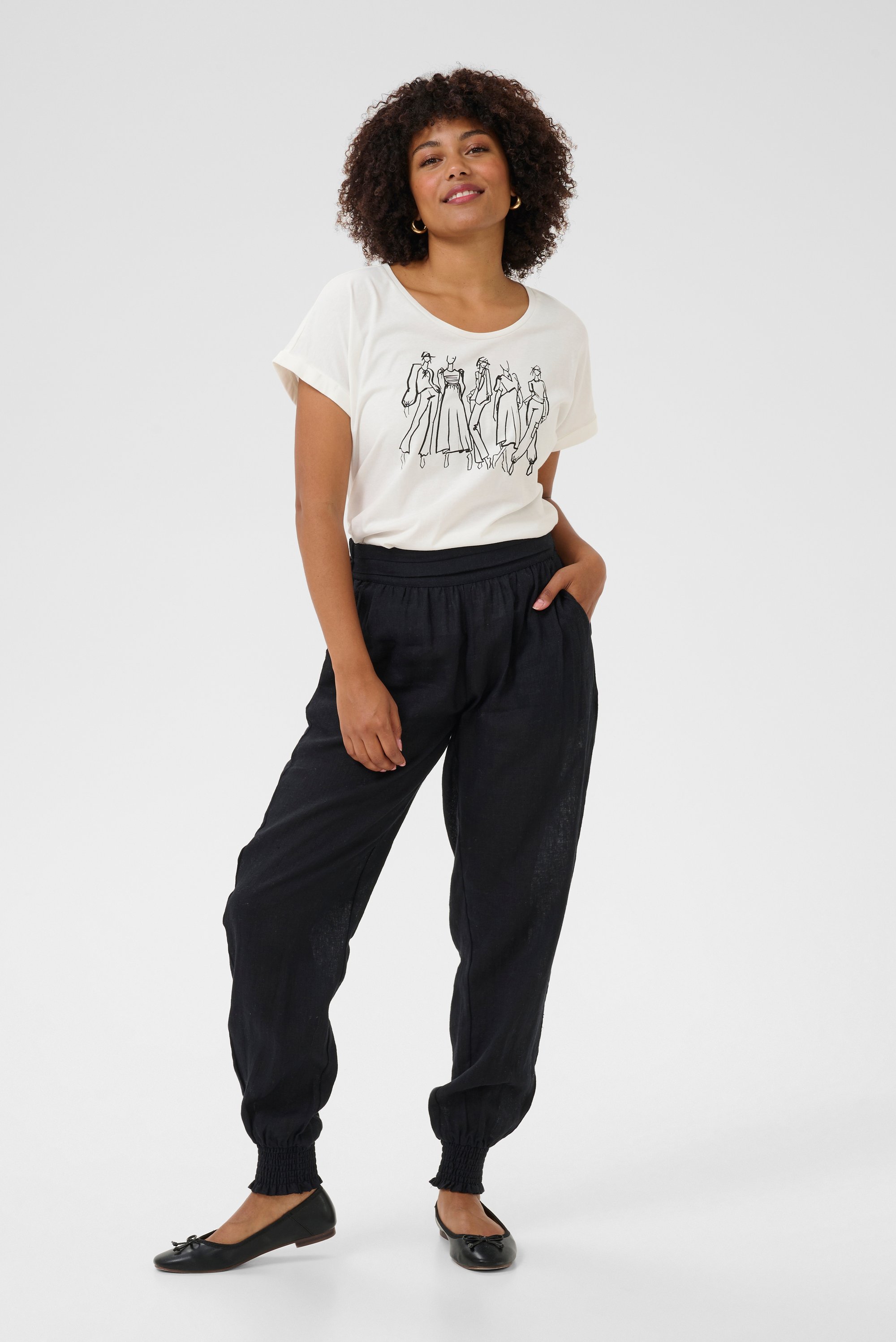 Casual Hose Baggy fit black