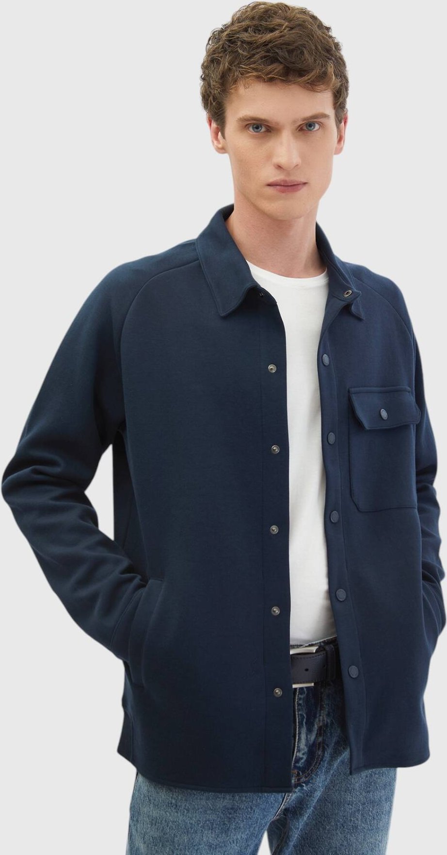 Thumbnail - Einfarbiger Rollkragenpullover