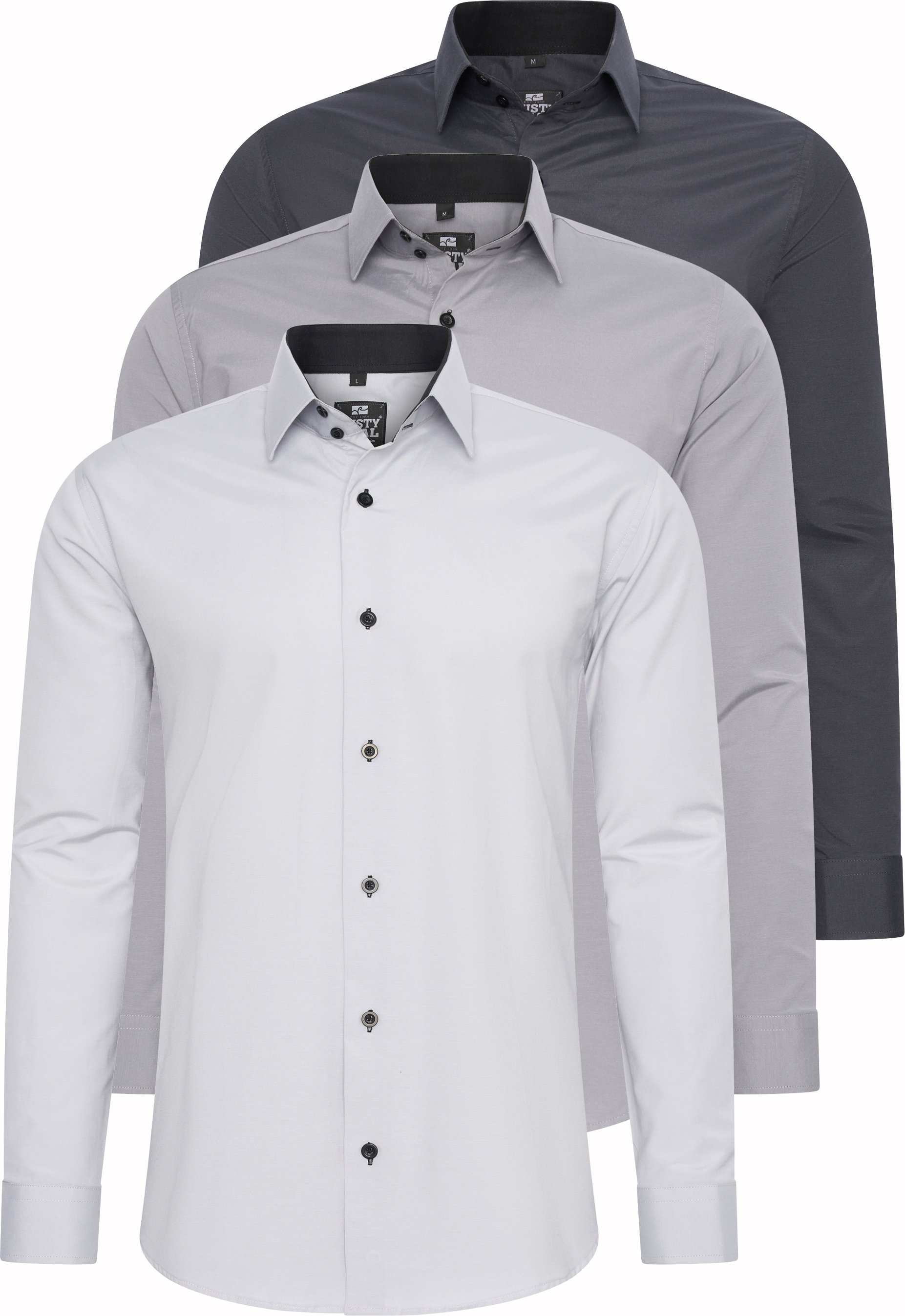 3er Set Business Hemd