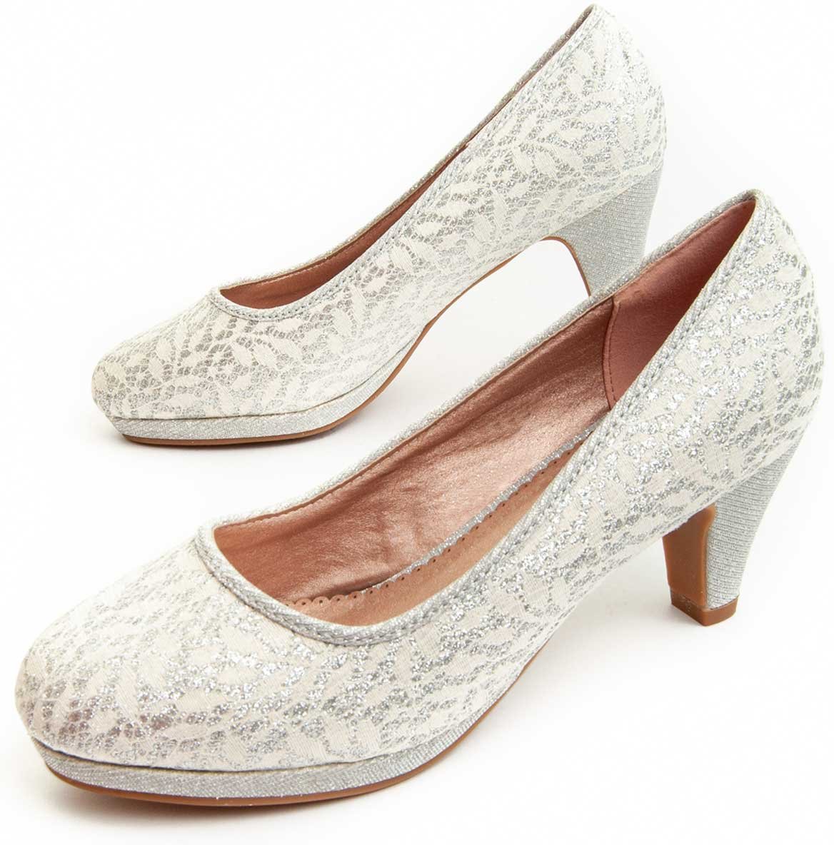 Montevita Absatzschuh Unne51 in Silber