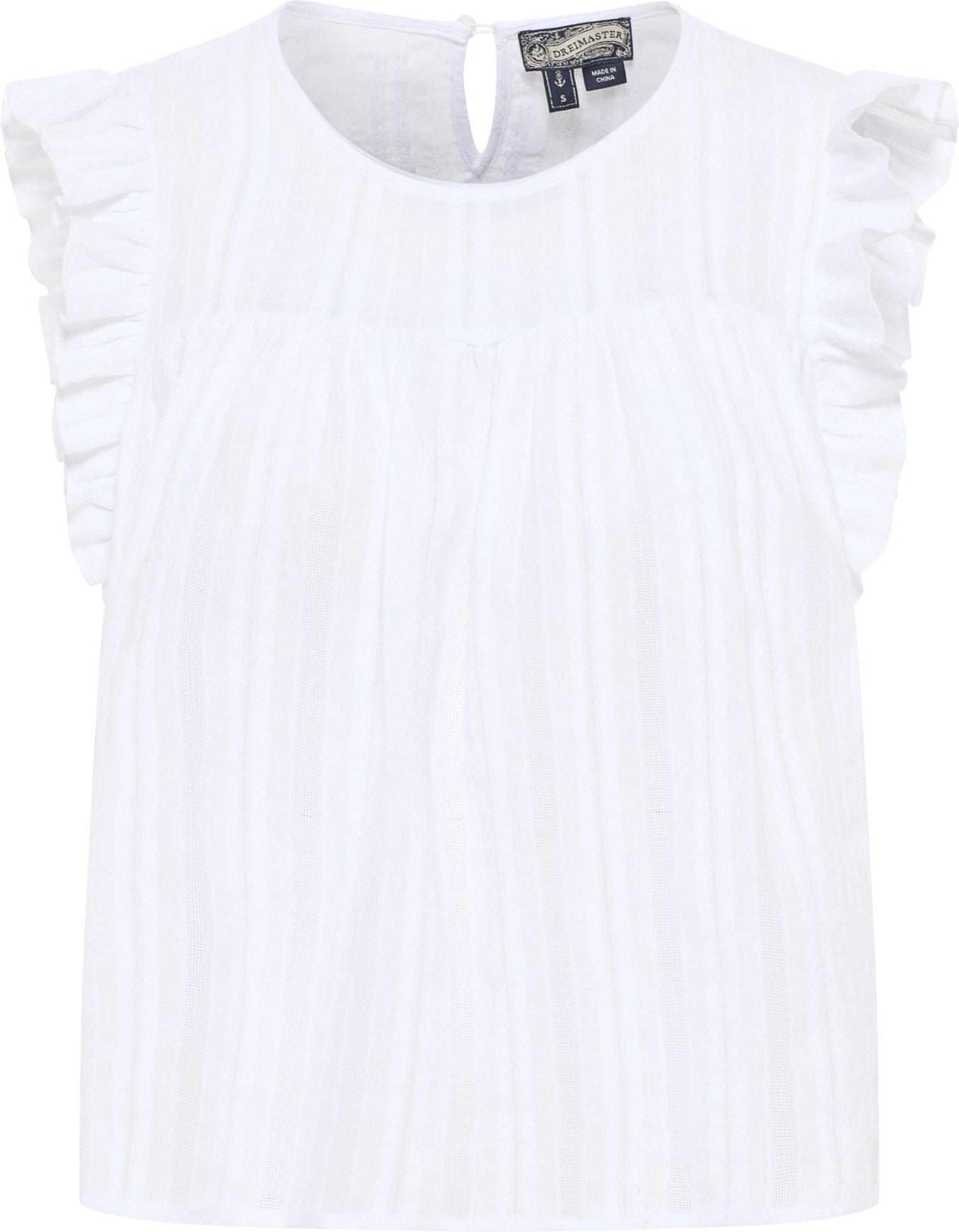 Thumbnail - Dreimaster Bluse Damen Weiss