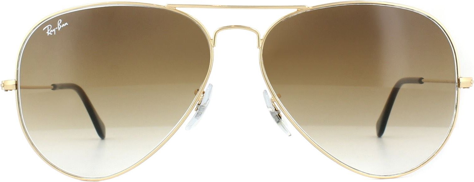 Ray-Ban Sonnenbrille Aviator 3025 Gold Braun Gradient 001/51