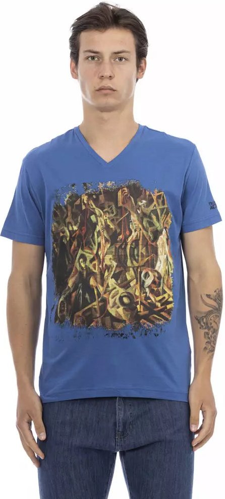 Trussardi Action Blue Baumwoll T-Shirt für Herren