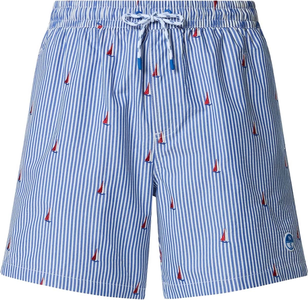 Thumbnail - North Sails Badeshorts Gestreifter Seersucker