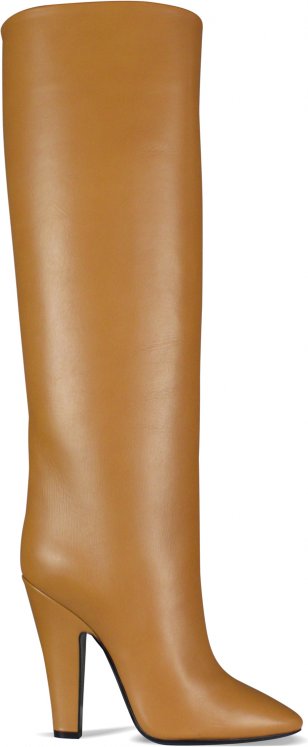 Saint Laurent Stiefel Tubes 68 Kamel