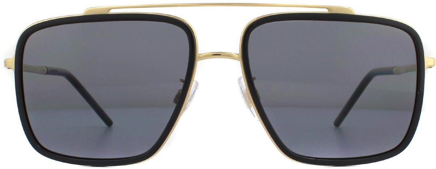 Dolce & Gabbana Sonnenbrille DG2220 02/81 Gold und Schwarz Braun Gradient Polarisiert