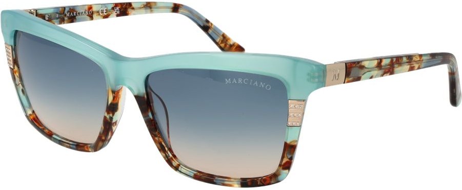 Türkise Acetat-Sonnenbrille