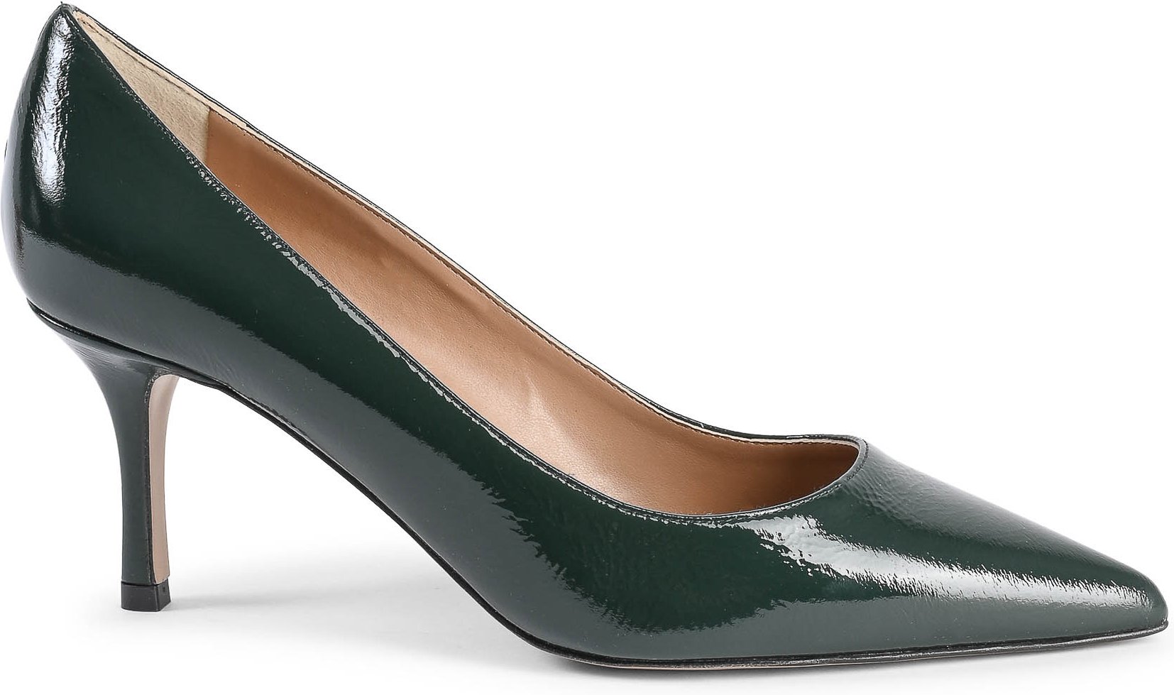 V Italia Damenpumps Ines65 Naplack Verde Bottiglia