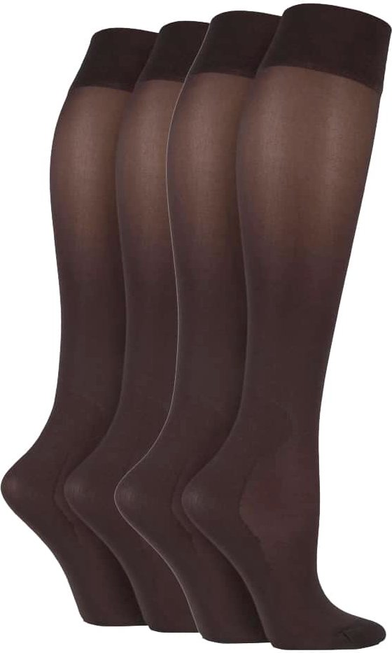 2 Paar Damen-Kompressions-Kniestrümpfe mit 40 Denier