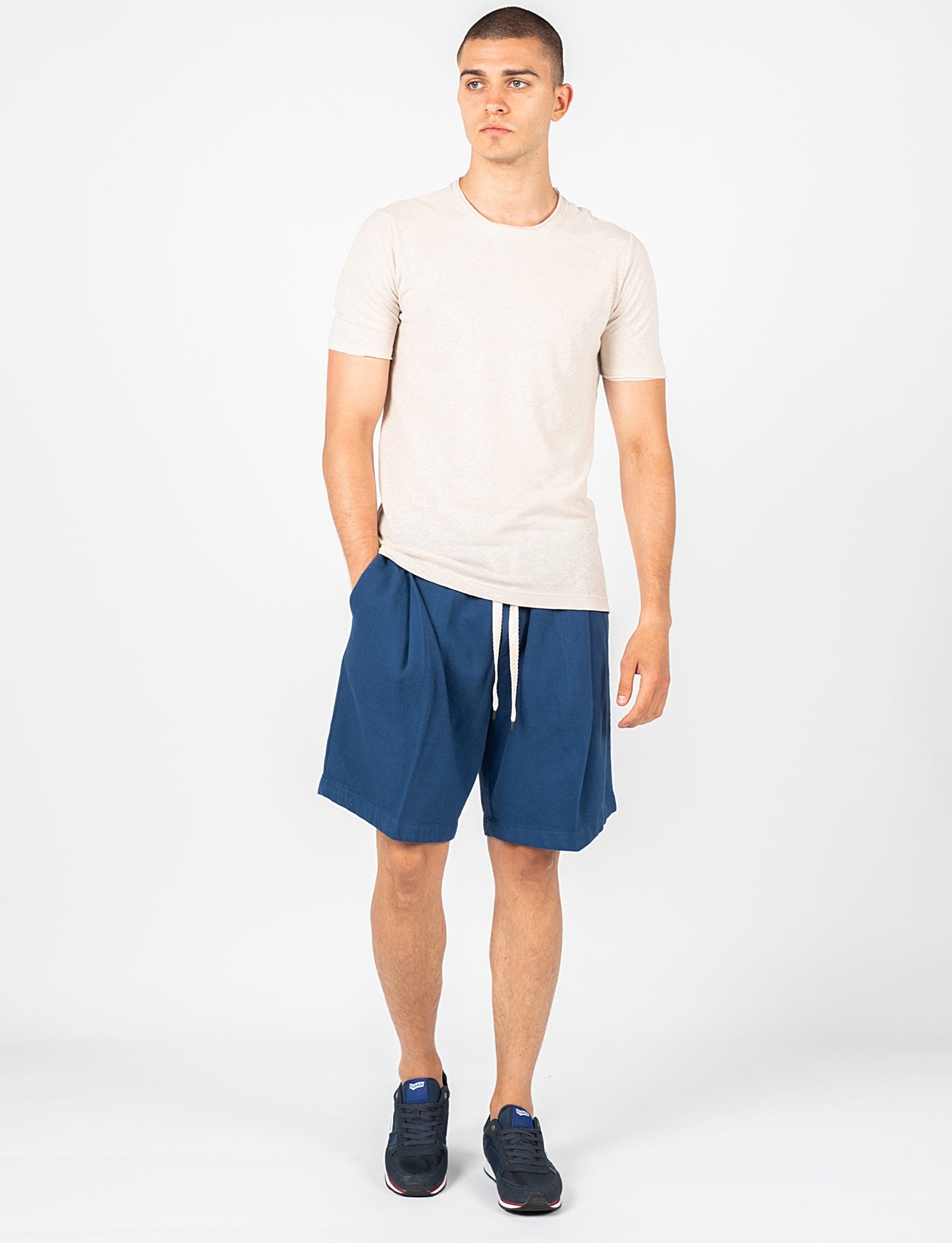 Xagon Man T-Shirt Lino Herren Beige