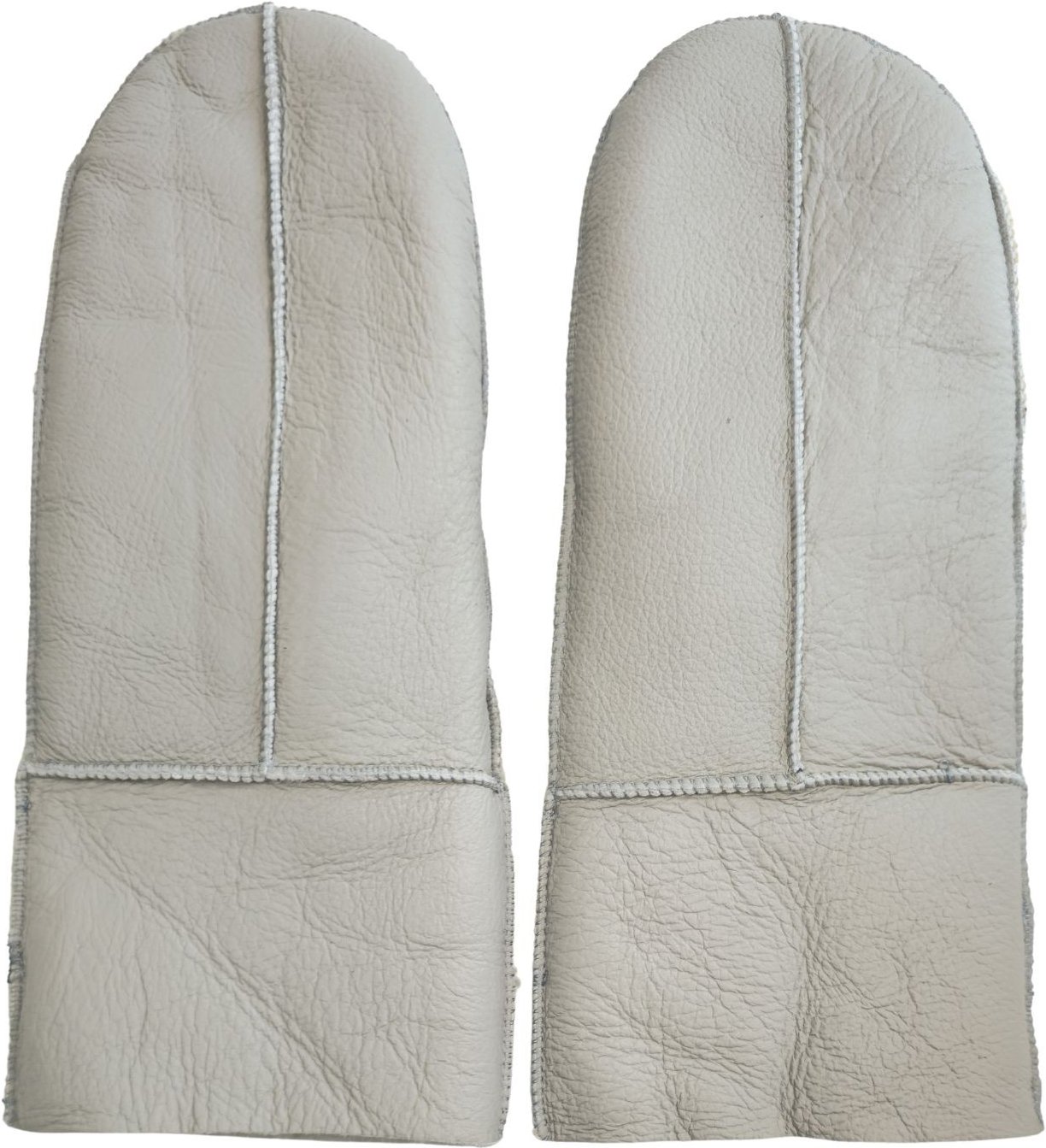 Damen Handschuhe aus echtem Schaffell, grau