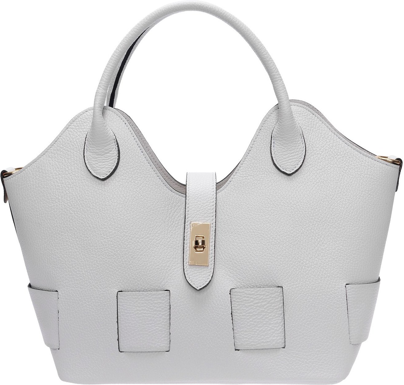 Roberta M Weiß Rindsledertasche