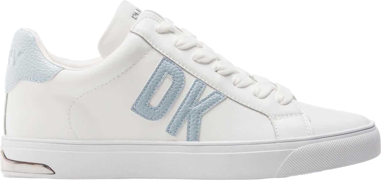 DKNY - "Abeni" Sneaker für Damen, Leder, Zum Schnüren (Weiß/Schwarz)