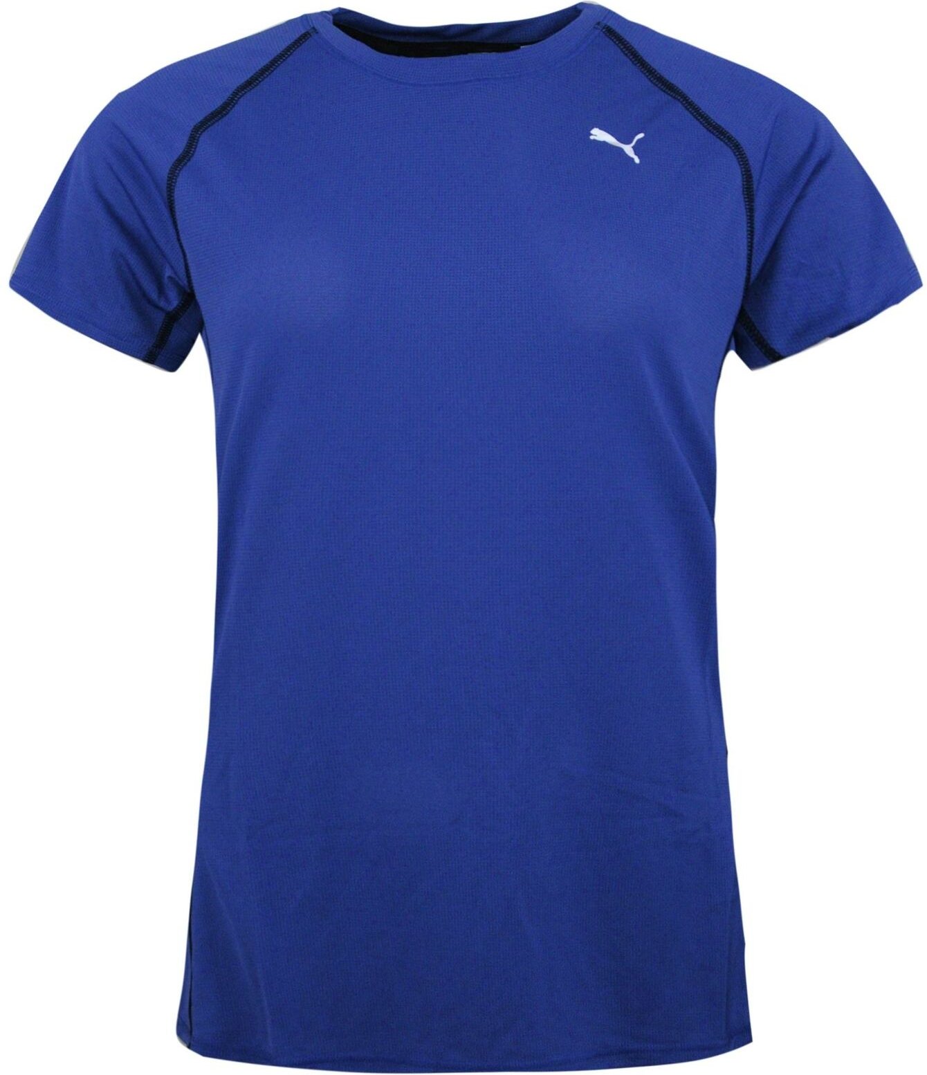 Puma Pe Running Short Sleeve Tee Womens Gym Fitness Crew Halsblau 513813 09