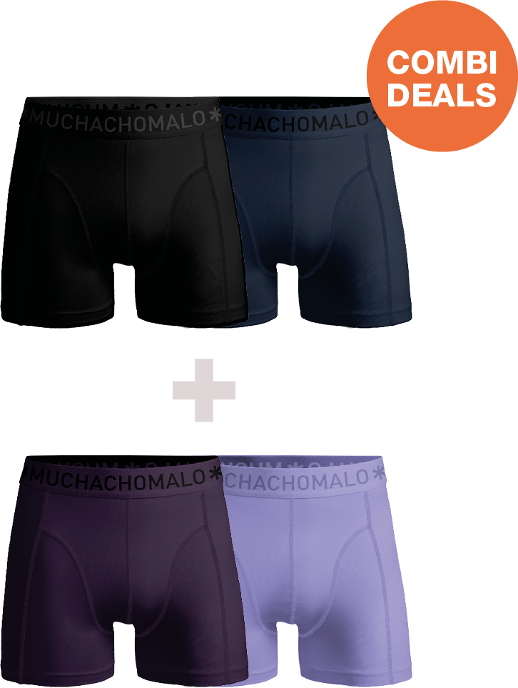 Muchachomalo Herren Boxershorts – 2+2 Stück – Herren Unterhosen