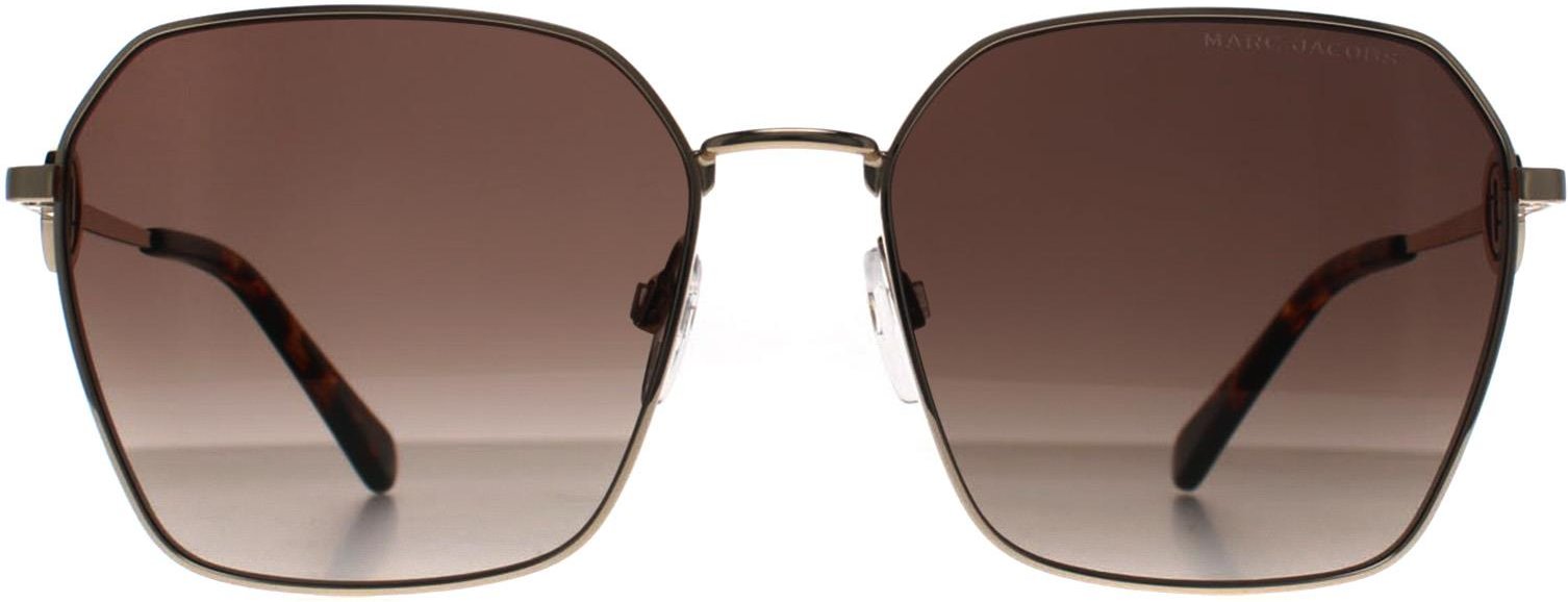 Marc Jacobs Square Damen Gold Havanna Braun Gradient MARC 729/S