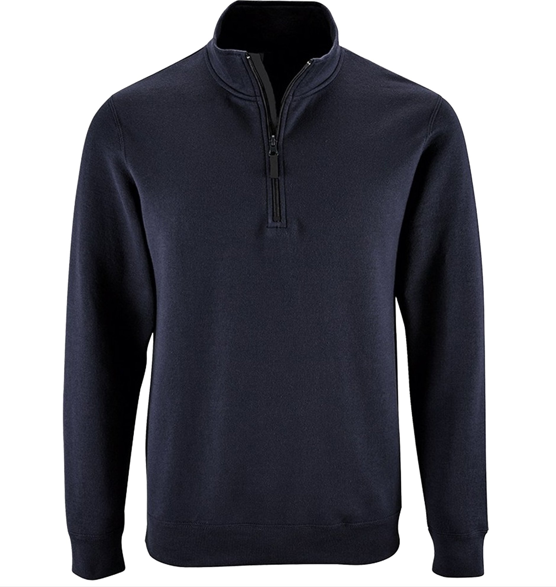 SOLS Herren Stan Kontrast Zip Neck Sweatshirt (Französisch Navy)