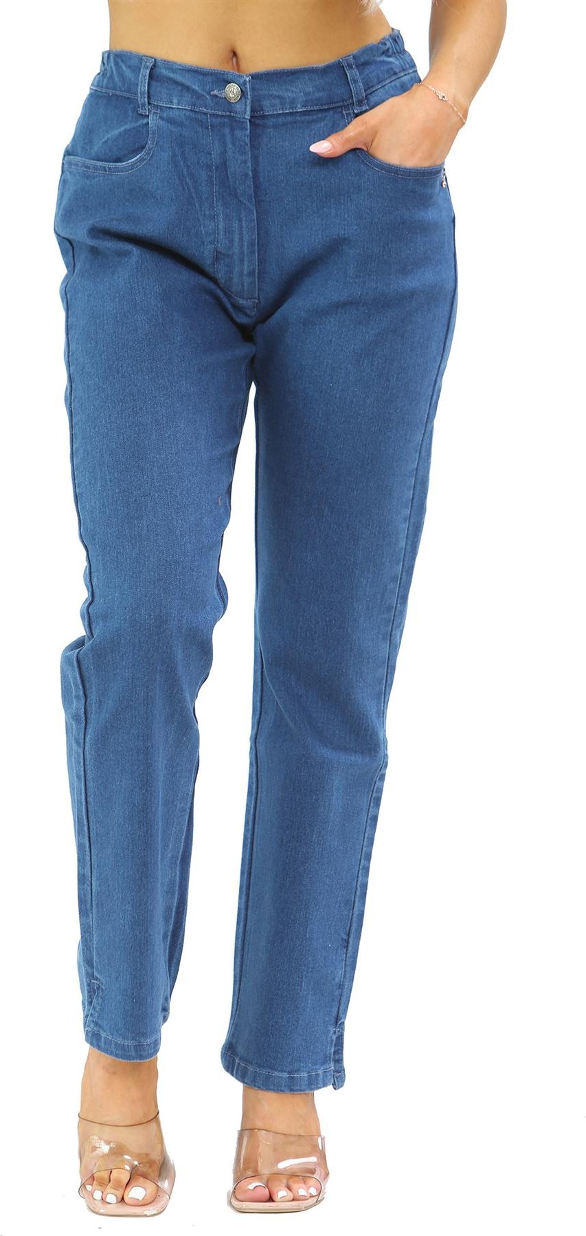 MYT Damen-Jeans mit seitlichem elastischem Bund in Blau