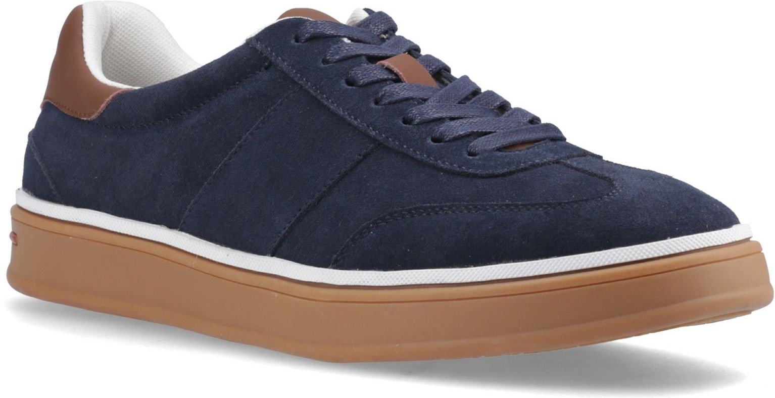 Hush Puppies Carlos Wildlederleder Herren Sneakers in Marineblau